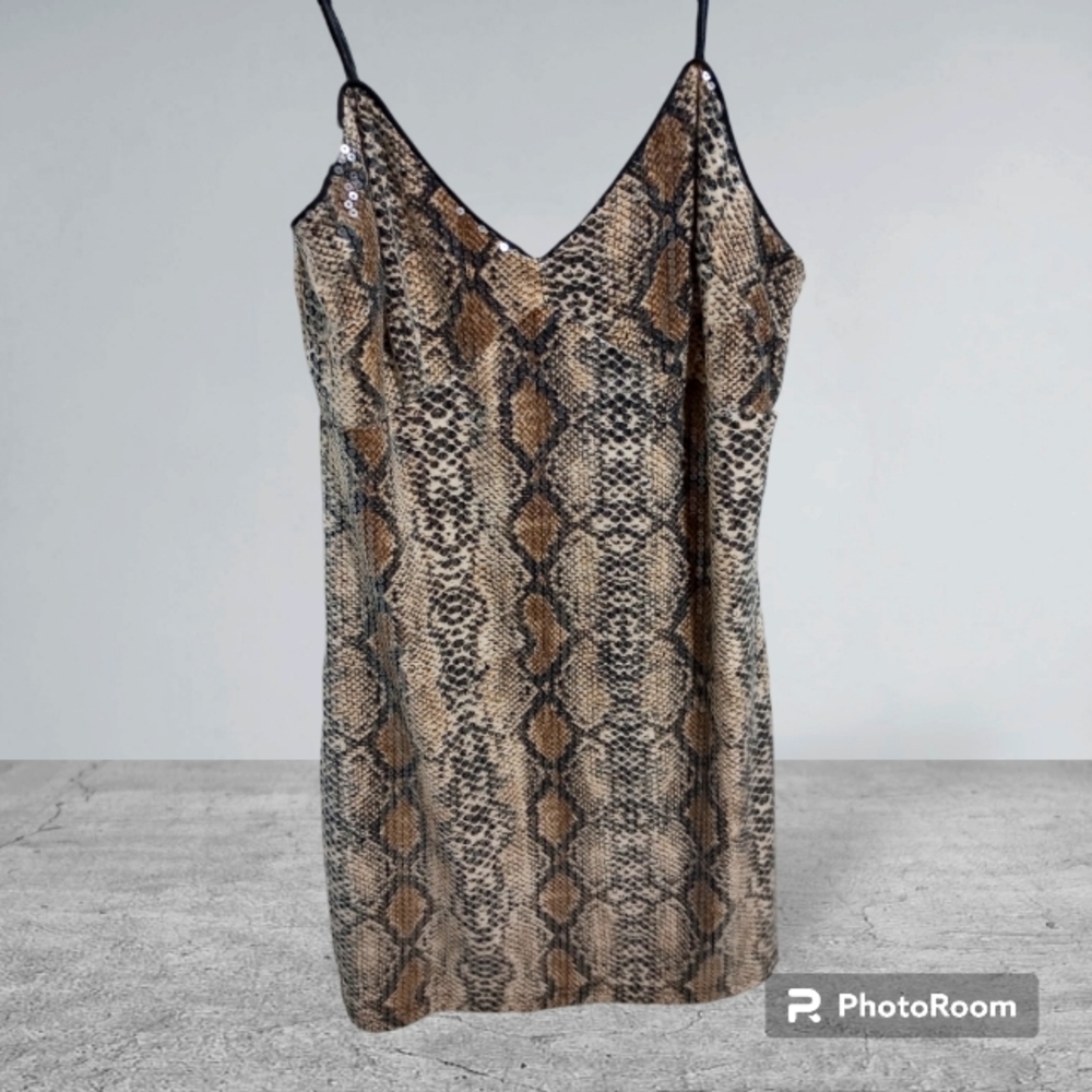 Snake Print Dress